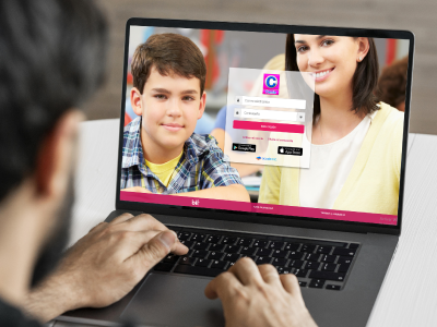 Plataforma de intranet del colegio CEMIE para consulta de calificaciones y avances escolares de los alumnos.